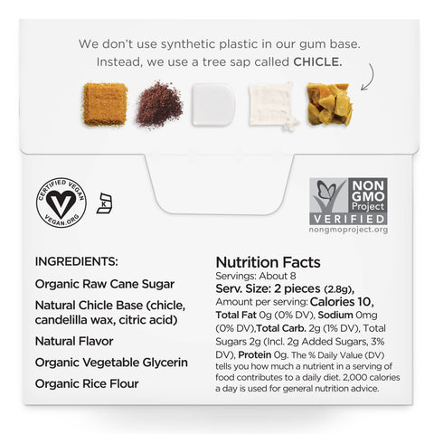 Simply Gum - Coffee Chewing Gum- Natural + Plastic-Free | 12 Pack - Main Street Roasters®
