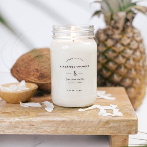 Antique Candle Co.® - Pineapple Coconut 16 oz candle - Main Street Roasters®