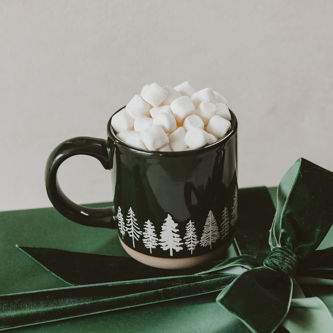 *NEW* Pine Trees Stoneware Coffee Mug - Main Street Roasters