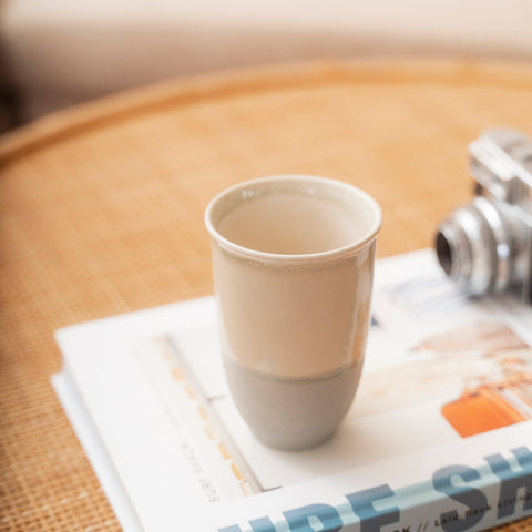 Nova Ceramics Travel Mugs - Mist Ceramic Mug – 12oz Reusable Travel Coffee Cup - Main Street Roasters®