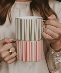 Sweet Water Decor - *NEW* Green Stripe Coffee Mug - Christmas Decor & Gifts - Main Street Roasters®