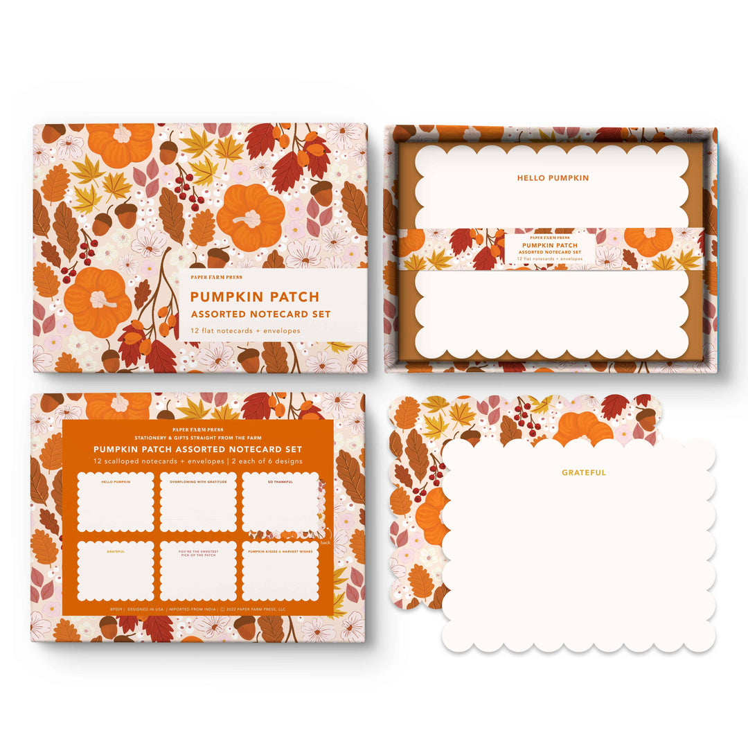 Pumpkin Patch Assorted Notecard Set