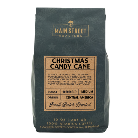 Christmas Candy Cane Holiday Blend Coffee WHS - Main Street Roasters®