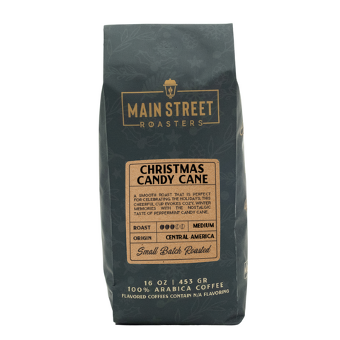 Christmas Candy Cane Holiday Blend Coffee WHS - Main Street Roasters®