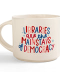 Pippi Post - Libraries Are The Mainstays Of Democracy Large Ceramic Mug - Main Street Roasters®