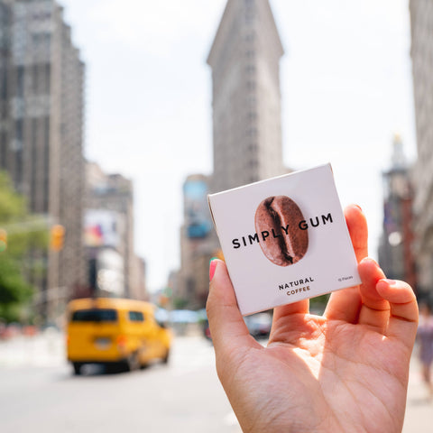 Simply Gum - Coffee Chewing Gum- Natural + Plastic-Free | 12 Pack - Main Street Roasters®