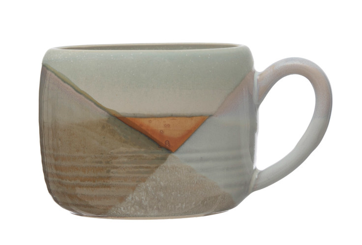 Neutral Designed Stoneware Mug - Light