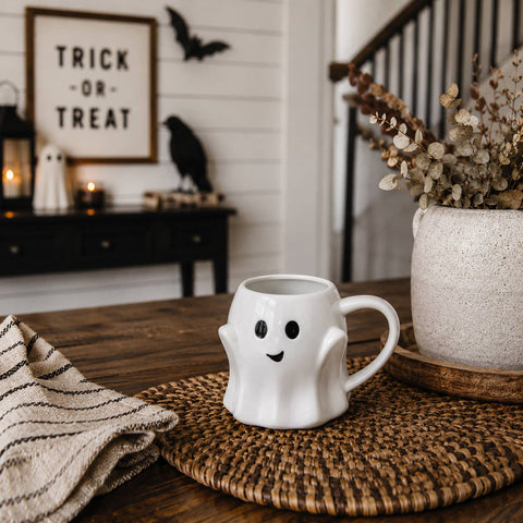 Gia Roma - Pumpkin Shaped Coffee Mug | 16.9oz Ceramic Fall Mug Unique