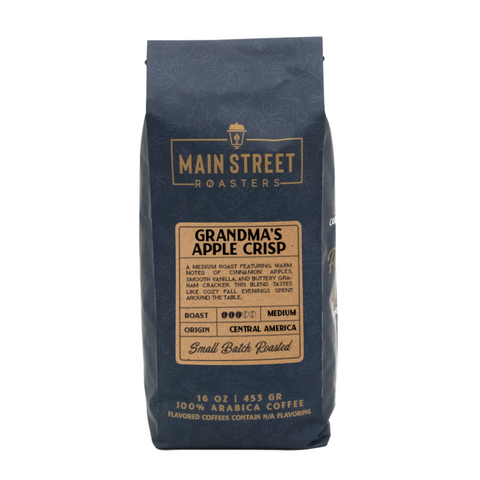 Grandma's Apple Crisp Flavored Coffee WHS - Main Street Roasters®