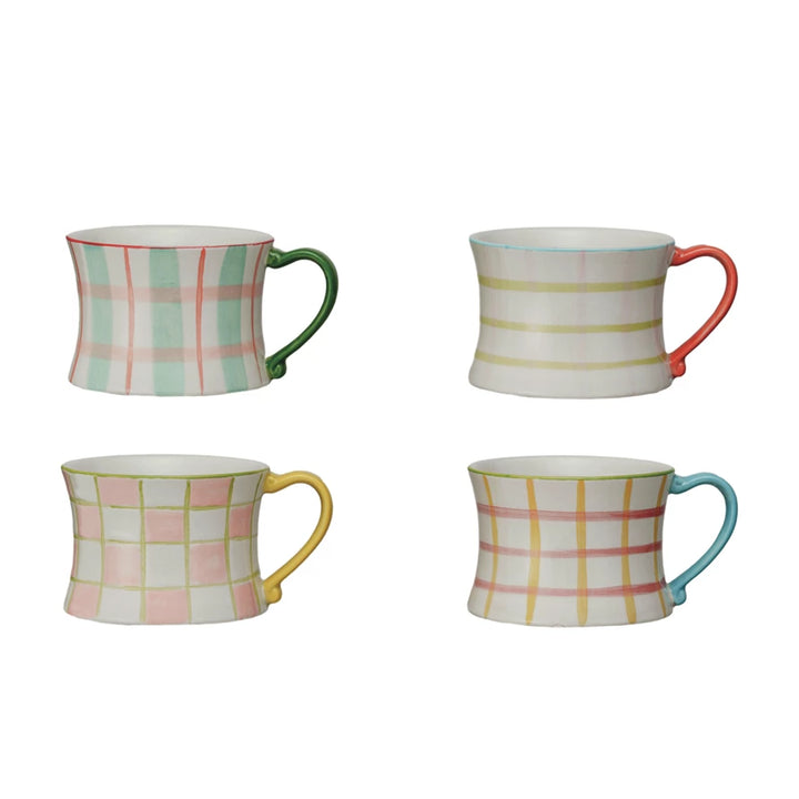 Hand-Painted Patterned Mugs