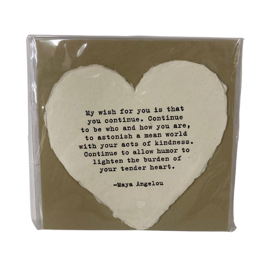 Heart Shaped Card with Envelope | Assorted Styles - Main Street Roasters
