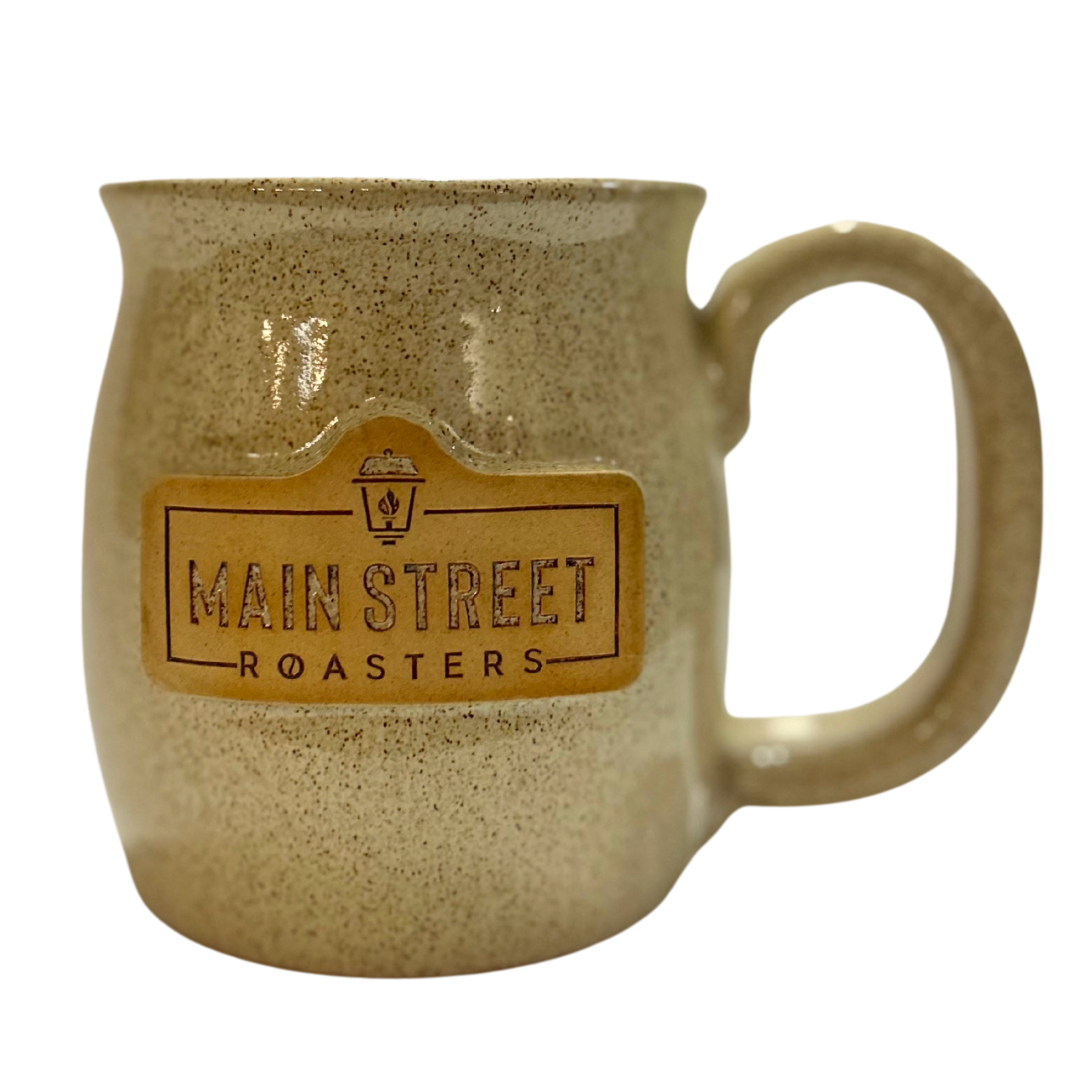 MSR Branded Java Taster Pottery Mug | Oatmeal - Main Street Roasters