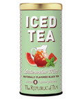 Canister of 'ICED TEA Watermelon Mint' from The Republic of Tea on a white background