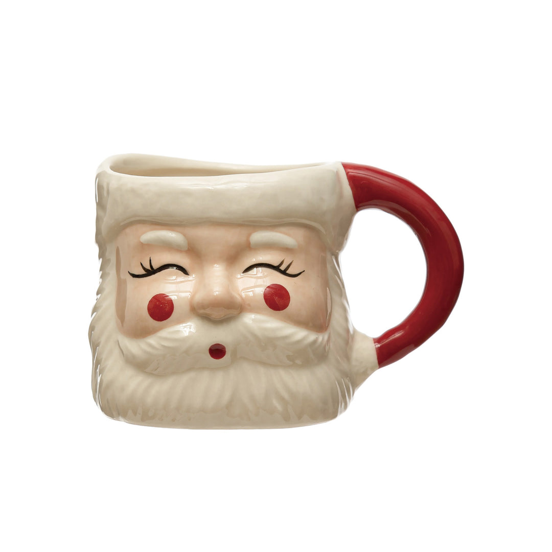 Hand-Painted Santa Mug - Main Street Roasters