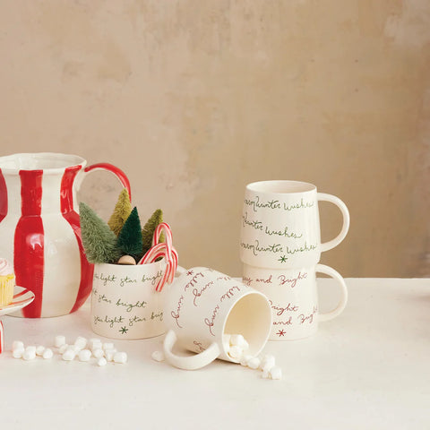 Holiday Saying Stoneware Mug | 16 oz.