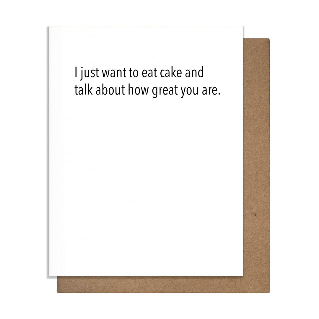 Pretty Alright Goods - Cake & Great Card - Birthday Card - Main Street Roasters