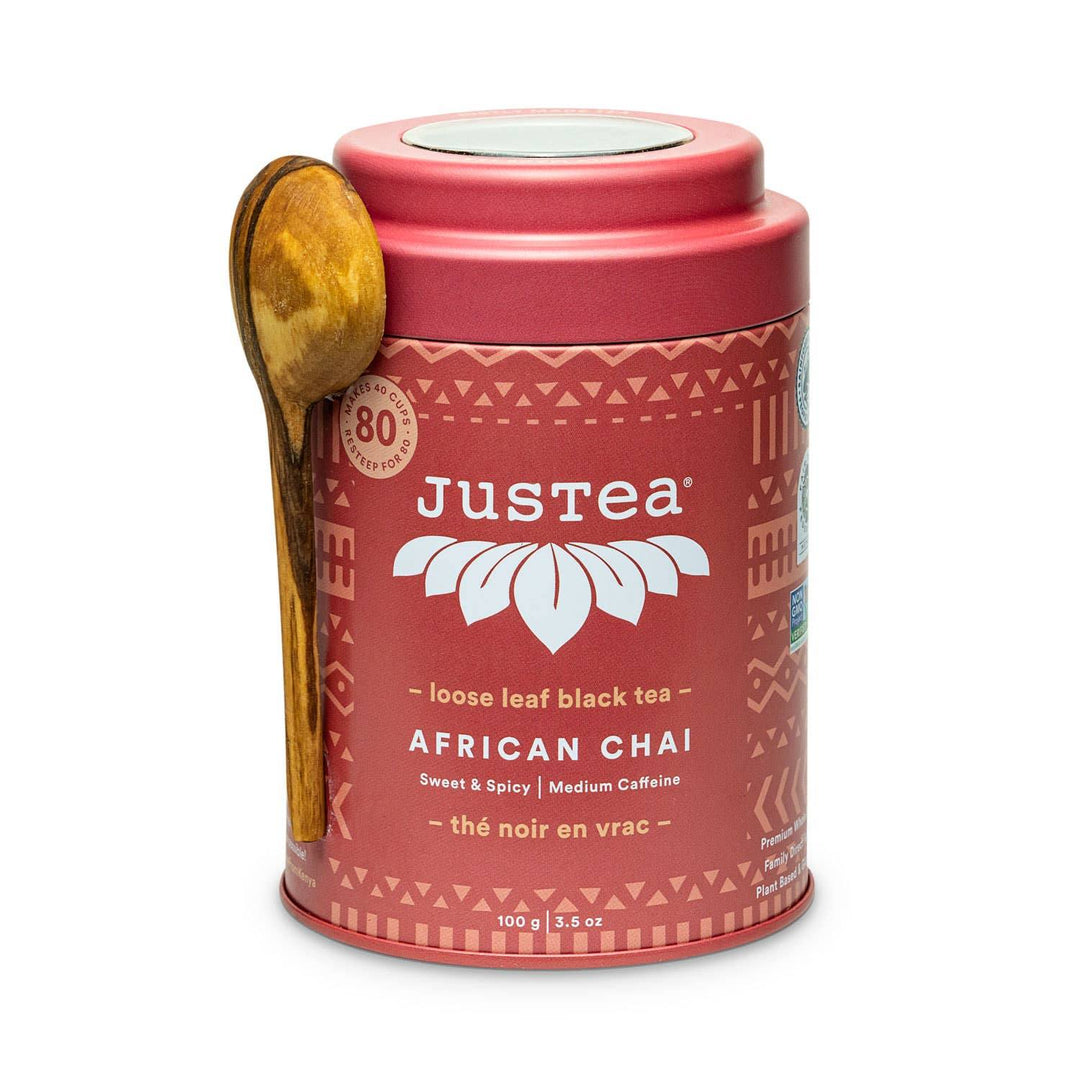 African Chai Black Tea | Fair Trade Loose Tea - Sweet and Spicy JusTea 