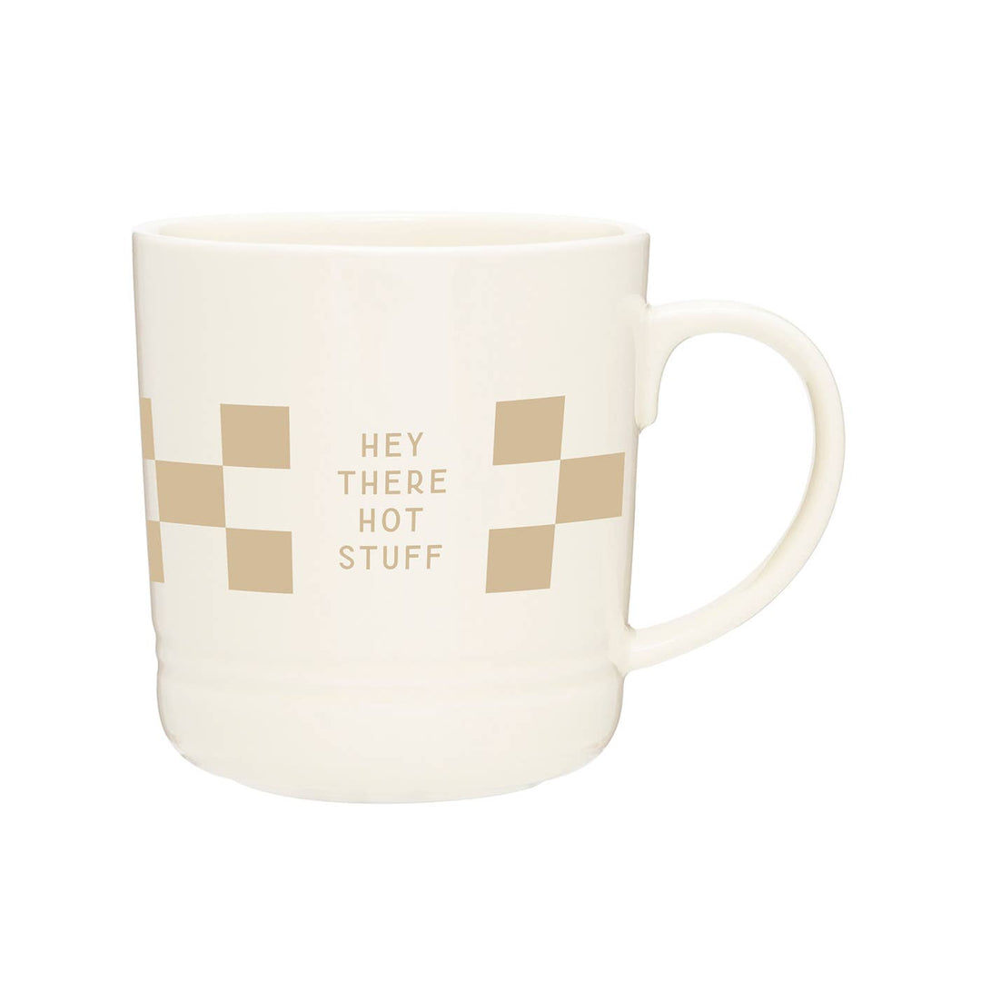 Checkered Morning Coffee Mug | Ruff House Print Shop - Main Street Roasters