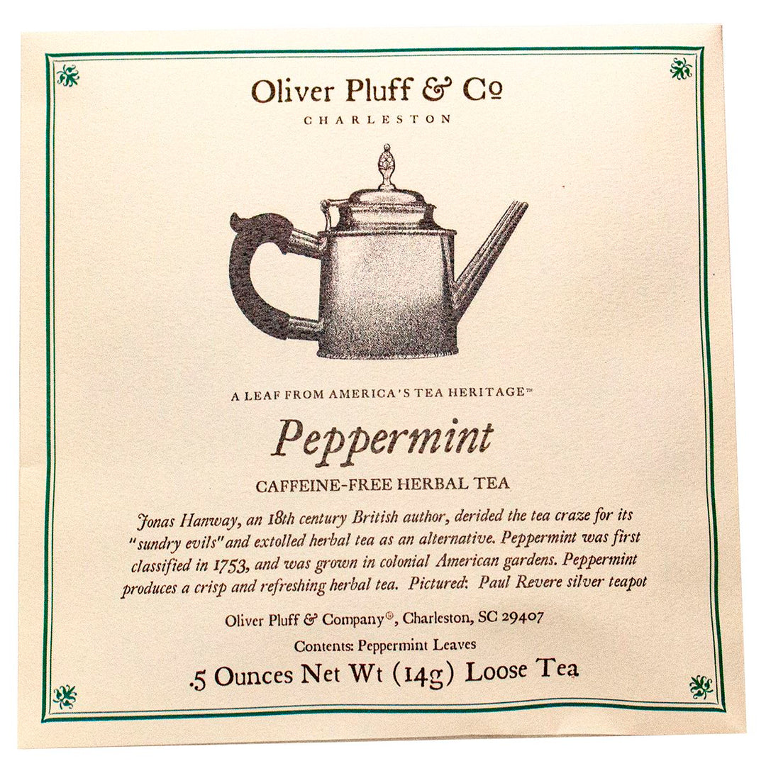 Oliver Pluff & Company - Peppermint Fine Tea 0.50 oz envelope Oliver Pluff & Company 