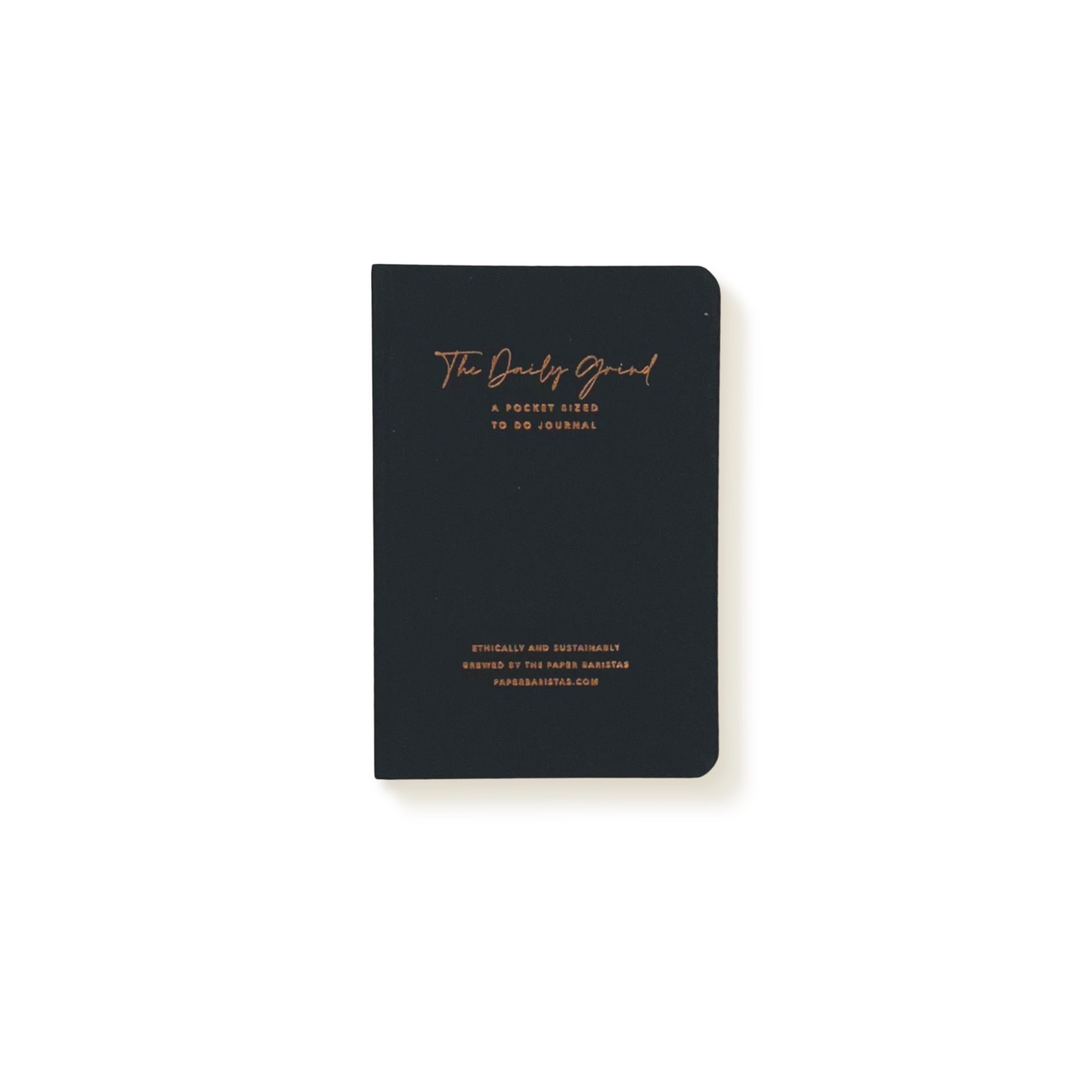Paper Baristas - Pocket-Sized To Do List Notebook Journal in Black - Main Street Roasters