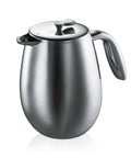 Bodum Columbia Thermal French Press | Stainless Steel, 1 Liter (8 cup) - Main Street Roasters