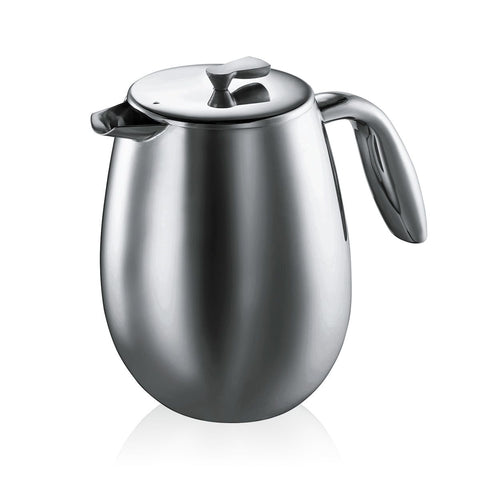 Bodum Columbia Thermal French Press | Stainless Steel, 1 Liter (8 cup) - Main Street Roasters