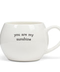 Charming White Stoneware Mug - You Are My Sunshine - Main Street Roasters