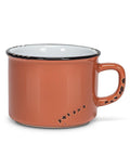 Enamel Cappuccino Stoneware Mug - Terra Cotta - Main Street Roasters