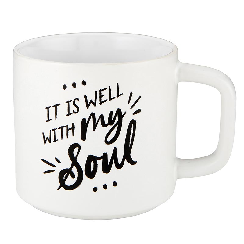Encouragement Stoneware Mug - It Is Well - Main Street Roasters
