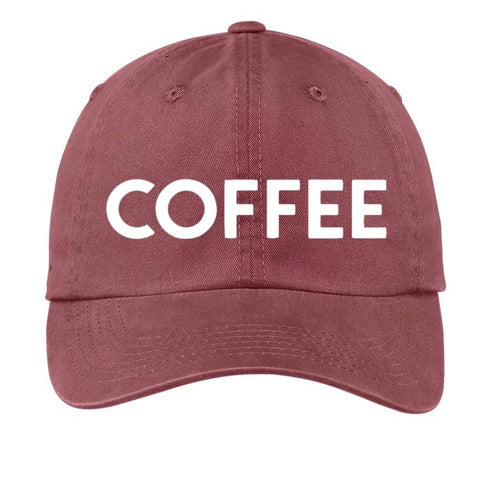 Frankie Jean Coffee Baseball Cap - Red