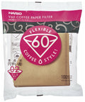 Hario V60 Coffee Filters | Bleached and Natural - Bodum 02 Size Natural 100 Count Bag VCF-02-100M 