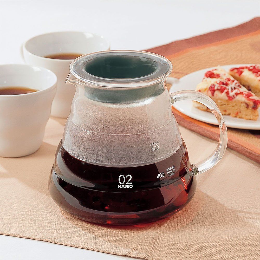 Hario V60 Glass Range Coffee Server Clear | Size 02 | Bodum 