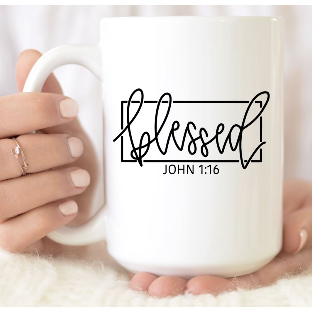 Inspirational Mug | Blessed John 1:16 Tundra 