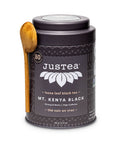 Mt Kenya Black Loose Leaf Tea | Fair Trade Tin with Spoon - JusTea 