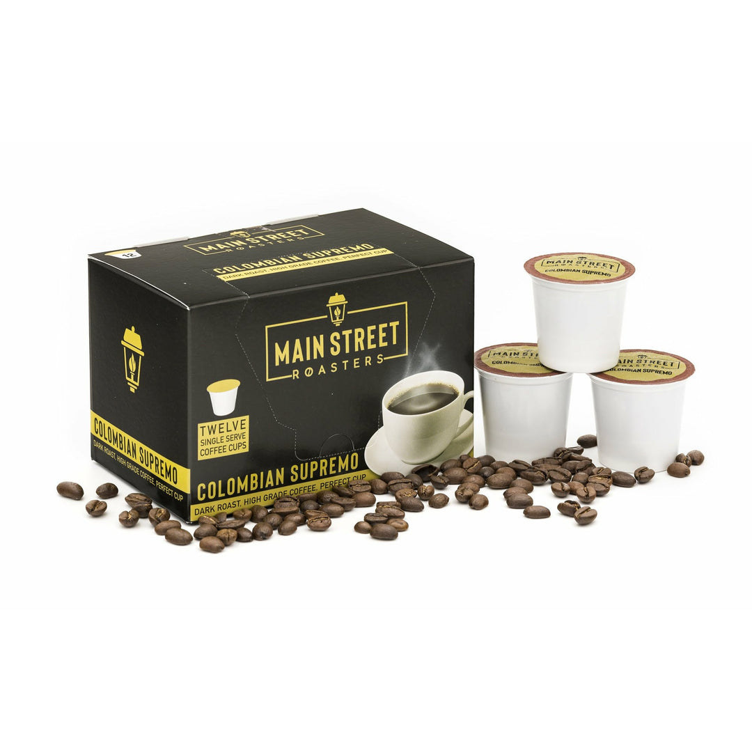 Colombian Supremo K-Cup Compatible Coffee Main Street Roasters 