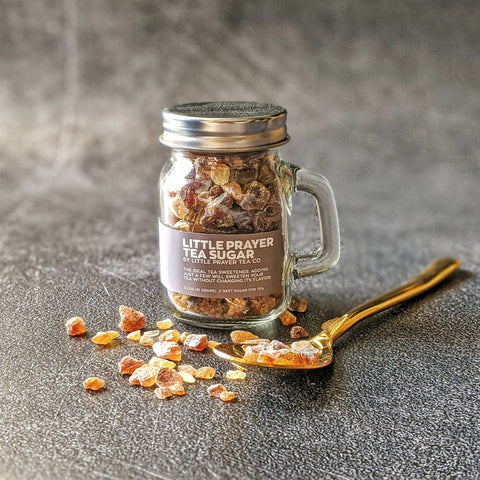 Little Prayer Tea Company - Tea Sugar - Mini Mason Jars - Rock Sugar - Belgium Sugar Little Prayer Tea Company 