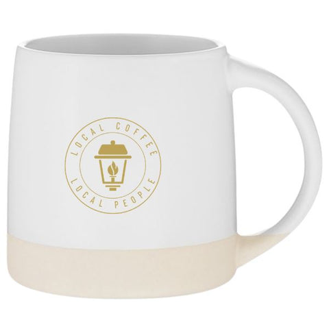 MSR Local People White Stoneware Mug - Main Street Roasters 