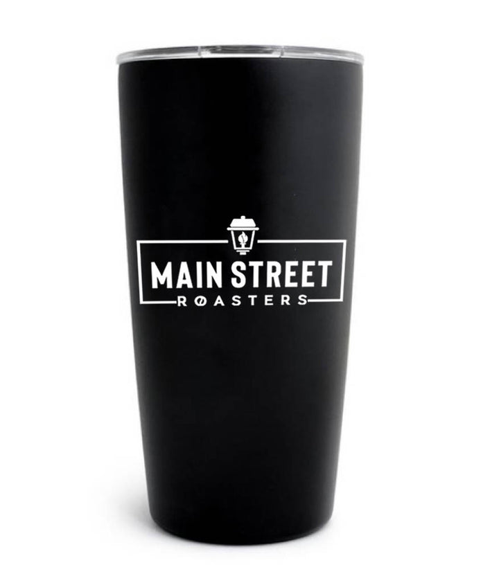 MSR Vacuum Insulated Tumbler | Black 20 oz Stainless Steel - Main Street Roasters