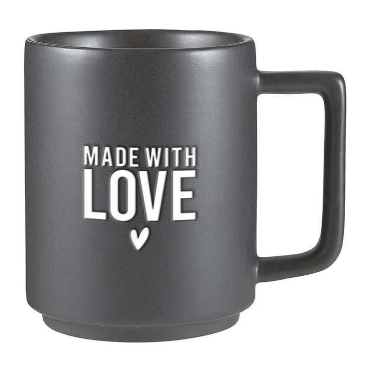 Made with Love Matte Mug - Black - Main Street Roasters
