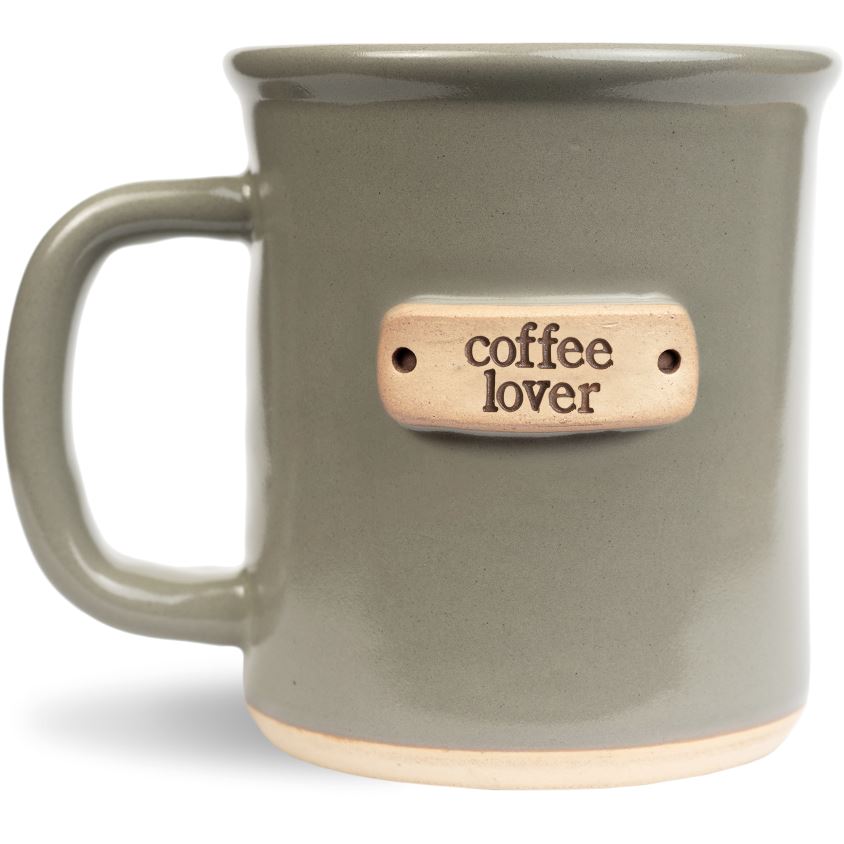 MudLOVE Coffee Lover Mugs Main Street Roasters Smoky Sage 