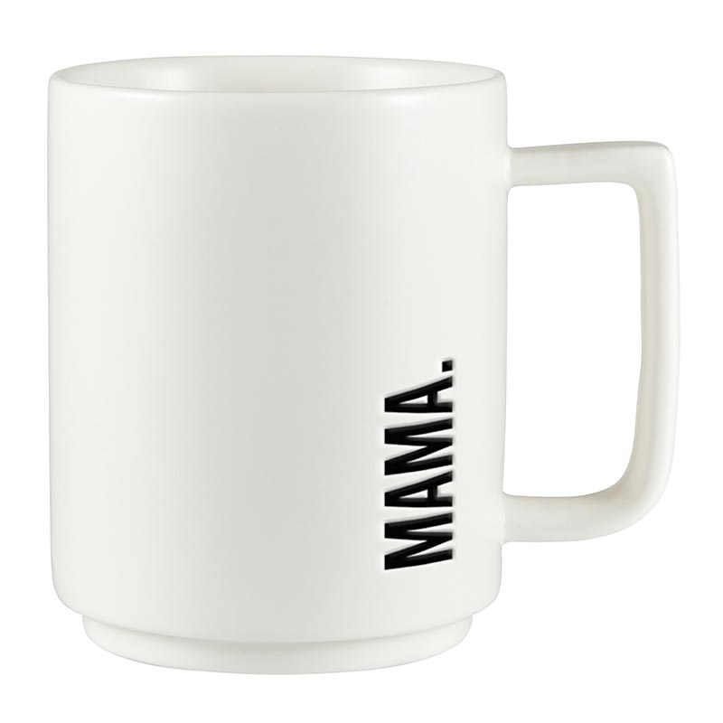 Mama Matte Mug - White - Main Street Roasters