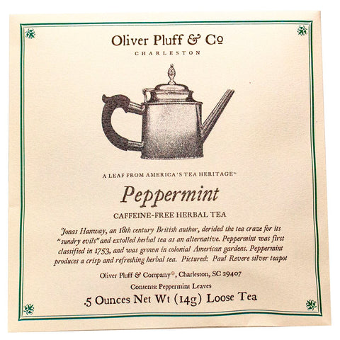 Oliver Pluff & Company - Peppermint Fine Tea 0.50 oz envelope 