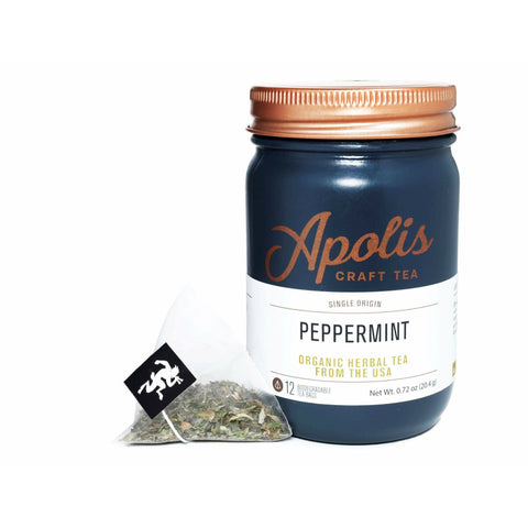 Peppermint Tea | Herbal Mint Organic Flavors Apolis Tea 