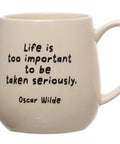 Quoted Stoneware Collection Mug - Oscar Wilde - Main Street Roasters