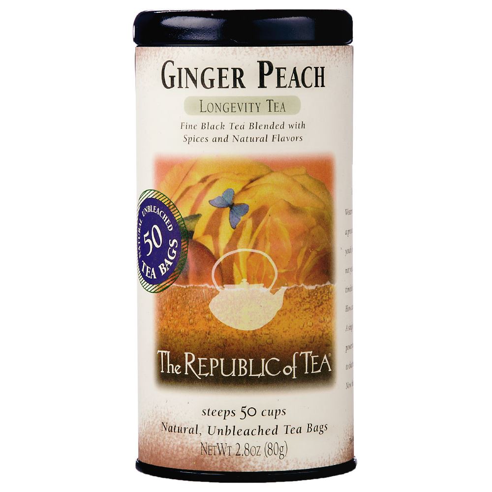 Ginger Peach Tea | Republic of Tea - Main Street Roasters 