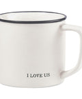 Scripted Matte White Mug - I Love Us - Main Street Roasters