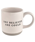 She Believed She Could Stoneware Coffee Mug - Sweet Water Decor 