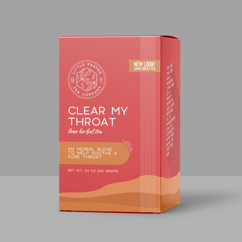 Soothing Throat Tea: Sore Throat Relief & Herbal Blend Box- Little Prayer Tea Company - Main Street Roasters