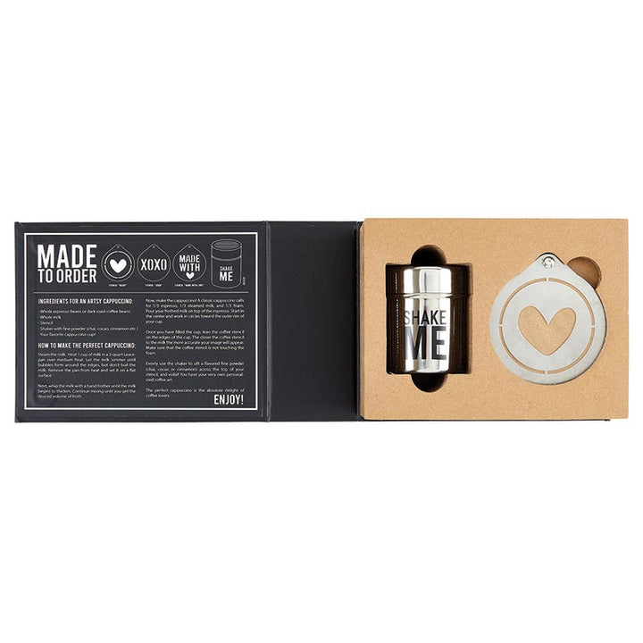 Stencils & Shaker Book Box - Inside - Main Street Roasters