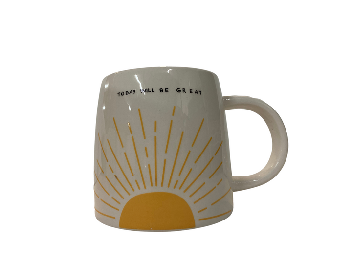 Summer Ceramic Mugs - Today Will Be Great - Main Street Roasters